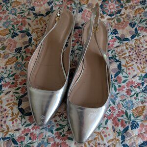 J Crew open back flats | Size 8